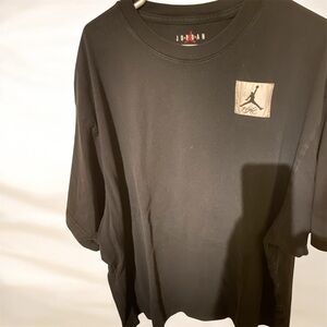 Jordan Flight Oversized Fit Black T-Shirt Men’s 3XL | Patch Logo | Cotton